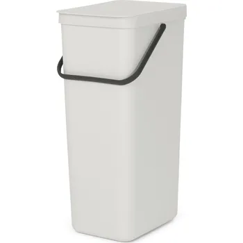 Odpadkový koš Koš 'Sort & Go' Brabantia - 40 l, světle šedý, 214424
