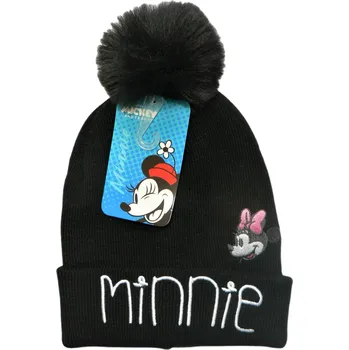 Čepice Disney - Minnie Dětská čepice - černá | Minnie Mouse Barva: Černá, Velikost: 54