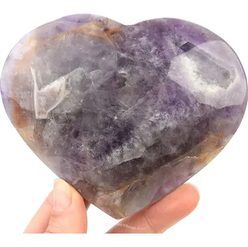 Přírodní kámen Velké srdce z ametystu 467g (Brazílie)