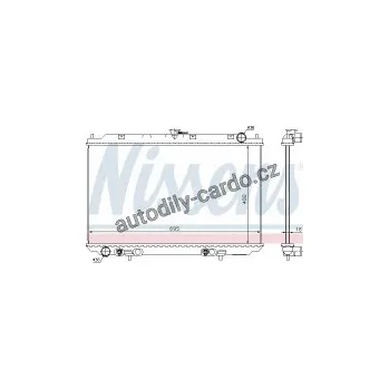 Chladič motoru Chladič motoru NISSENS 68725