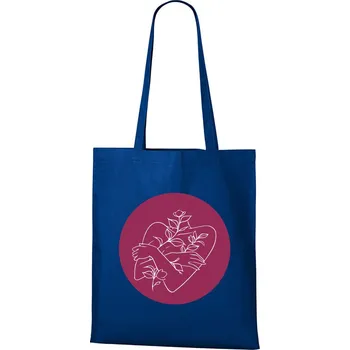 Plátěná taška Ženské tělo, Barva Modrá, Velikost 40×45 cm, Canvas Nákupní taška 1101