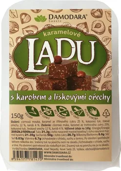 Bonbon Damodara Ladu karamelové s karobem a lískovými ořechy 150 g