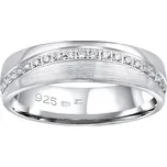 Snubní stříbrný prsten GLAMIS v provedení se zirkony pro ženy