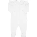 Kojenecký bavlněný overal New Baby Stripes bílý Bílá 68 (4-6m)