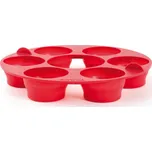 Omnia Silikonová forma 6 muffinů červená
