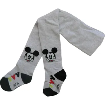 Disney - Mickey Mouse Kojenecké punčocháče - šedý melír | Mickey Mouse Barva: Světle šedý melír, Velikost: 68/74