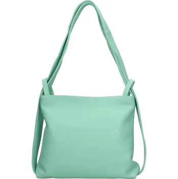 Městský batoh Dámská kožená batůžko-kabelka Italia Maria - mintová