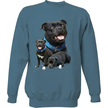 Pánská mikina Mikina bez kapuce Unisex s potiskem Stafordšírský bulterier pánské