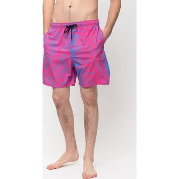 Pánské plavky SANTA CRUZ plavky - Scales Swimshort Cyan-Pink (CYAN-PINK)