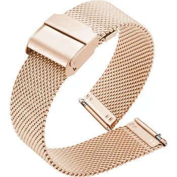 Ostatní příslušenství k chytrým hodinkám eses Milánský tah se sponou - Růžová zlatá, 22 mm