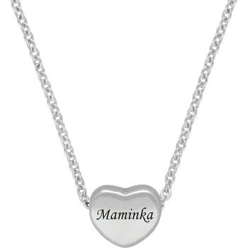 Řetízek Doria Řetízek MAMINKA se srdíčkem stříbrná ocel G484