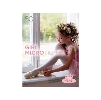 Dívčí punčochové kalhoty GIRL MICROtights 50DEN 110-116 bianco