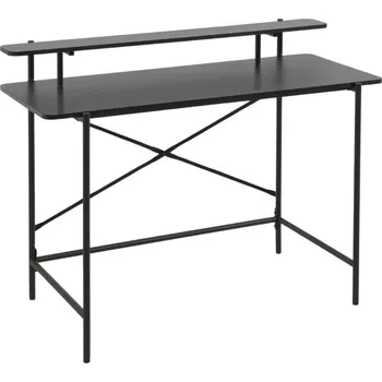Psací stůl Černý pracovní stůl Kave Home Galatia 120 x 65 cm