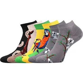 Ponožky Lonka DABL - balení 3 různé páry 23-25 (35-38) mix H