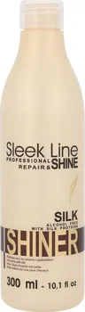 Stylingový přípravek Stapiz Sleek Line Silk Shiner vlasová péče pro hydrataci a vyhlazení vlasů 300 ml
