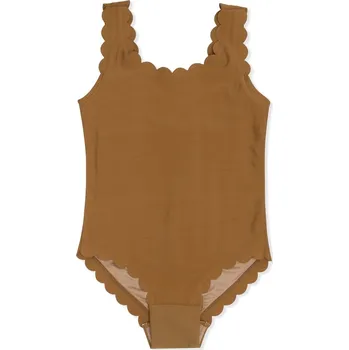 Dívčí plavky Konges Slojd Konges Sløjd Dívčí plavky Scallop Bronze Brown Velikost: 18 měsíců Konges Sløjd Scallop Swimsuit