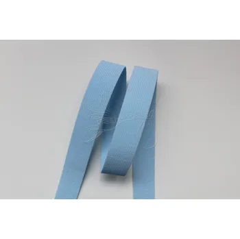 Textilní guma Pruženka dětská hladká světle modrá - 20mm