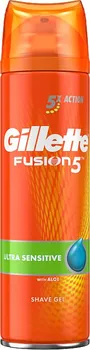 Gillette Fusion5 Ultra Sensitive gel na holení 200 ml