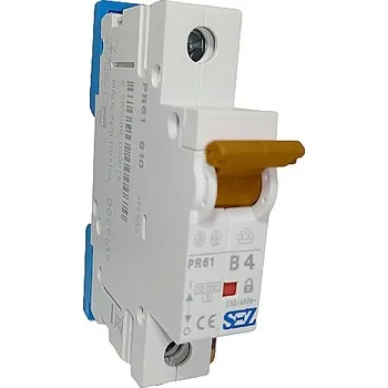 Jistič Jistič jednopólový charakteristika B, 4A, 10kA (SEZ PR61 B 4A)