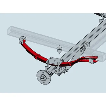 Přívěs k motorovému vozidlu Listová pružina AL-KO (pro nápravu STARR 750 kg) / 1 ks
