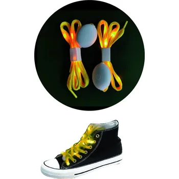 LED svítící tkaničky žluté