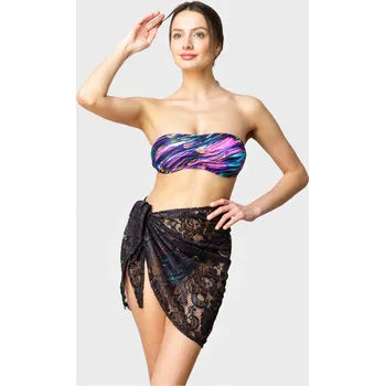 Šátek VFstyle Plážové pareo Willow černé