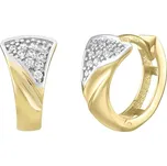 Zlaté náušnice kruhy FANTASIA