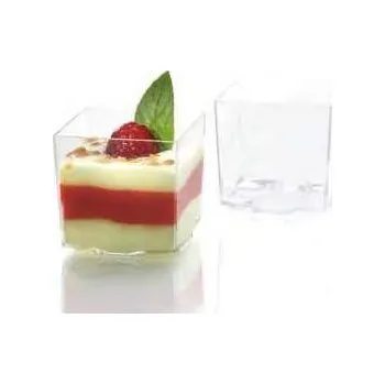 Jednorázové nádobí Kelímek na malý dezert 4,4x4,4x4,3cm fingerfood 65ml