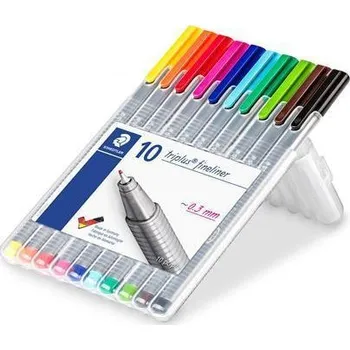 Liner Triplus 334 Box sada, 10 barev, 0,3mm, STAEDTLER