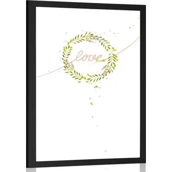 Plakát Dovido Plakát s minimalistickým nápisem Love