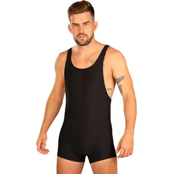 Pánské plavky Pánské retro plavky LITEX s kšandami černé 50595 L