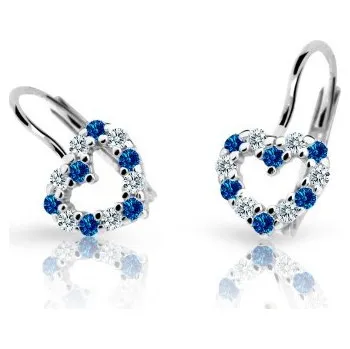 Náušnice Cutie Jewellery zlaté dětské naušnice C2157B-Kl-Dark Blue