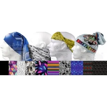 Multifunkční návlek SOLID uni pruhy neon růžová