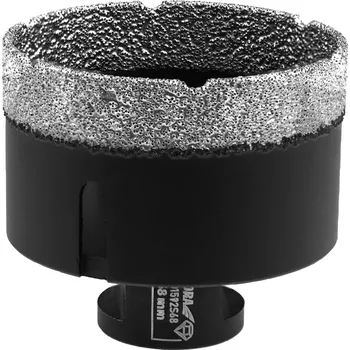 Vrták Dedra vrtací korunka 82 mm M14 DED1592S82 do dlažby, diamantová Vacuum Brazed (Dedra DED1592S82 Diamantová vrtací korunka na dlažbu, do kamene - samostatná 82 mm M14 na úhlovou brusku)