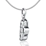 Stříbrný přívěsek auto