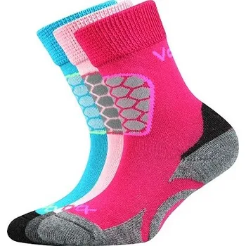 Dětské ponožky VoXX SOLAXIK - balení 3 páry 17-19 (25-29) mix B - holka