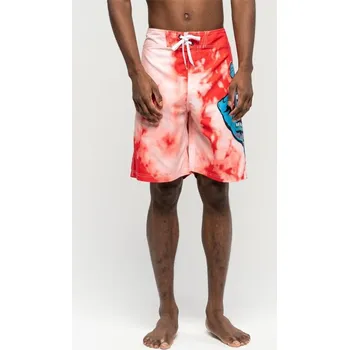 Pánské kraťasy SANTA CRUZ kraťasy - Tie Dye Hand Boardie Red Tie Dye (RED TIE DYE)
