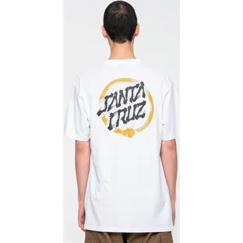 SANTA CRUZ triko - Mako Dot T-Shirt White (WHITE)