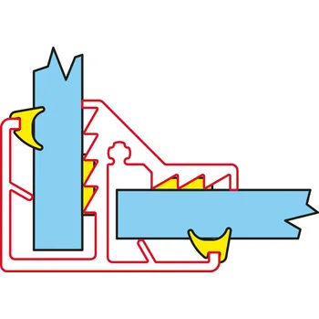 RONAL Spojovací profil WPE pro L-montáž (spojení dvou samostatných pevných stěn STR4P) WPE.09.2000