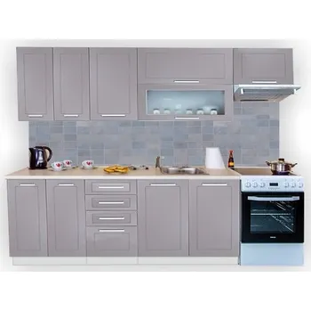 Kuchyňská linka Kuchyňská sestava beige/bílá alpská 240 QUANTUM