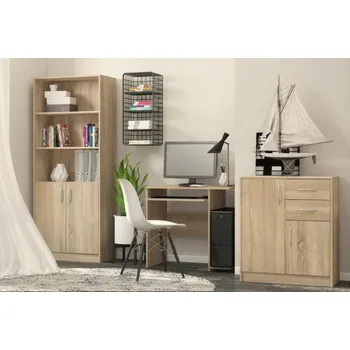 Obývací stěna Casarredo Sestava COMBINO (regál, PC stůl,komoda) sonoma