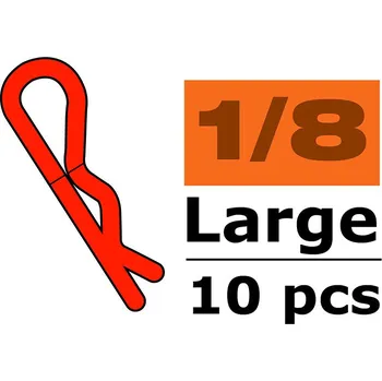 RC náhradní díl Revtec Sponka karosérie velká 45° modrá (10) - expresní doprava