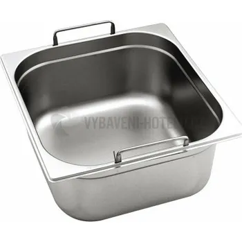 GN 2/3 (h,150 mm) nerezová plná s uchy OPTINOX 3152215