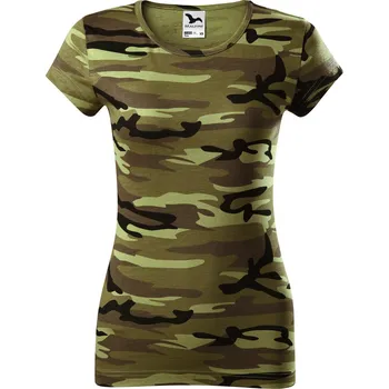 Dámská móda Malfini Camo pure Dámské triko C22 camouflage green M