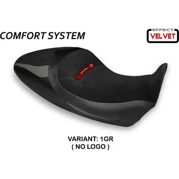 Moto sedlo TPZ Italia Potah sedla Ducati Diavel 1260 S (19-22) Costanza 1 velvet comfort model potah sedla: bez loga 1GR (grey)