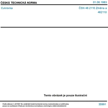 ČSN 46 2110 Změna a - Cukrovka - Tisk