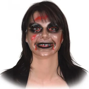 Karnevalový kostým Dámská plastová maska - Zombie