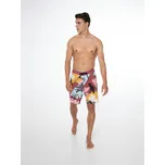 Pánské plavky PROTEST CADAL cihlová/žlutá M