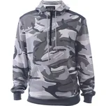 CRV CRAMBE / Maskáčová mikina / klokanka s kapucí - šedá camouflage XS