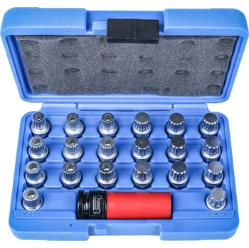 Auto-moto Condor hlavice na bezpečnostní šrouby kol BMW / Mini, sada 21 dílů - 100-06756